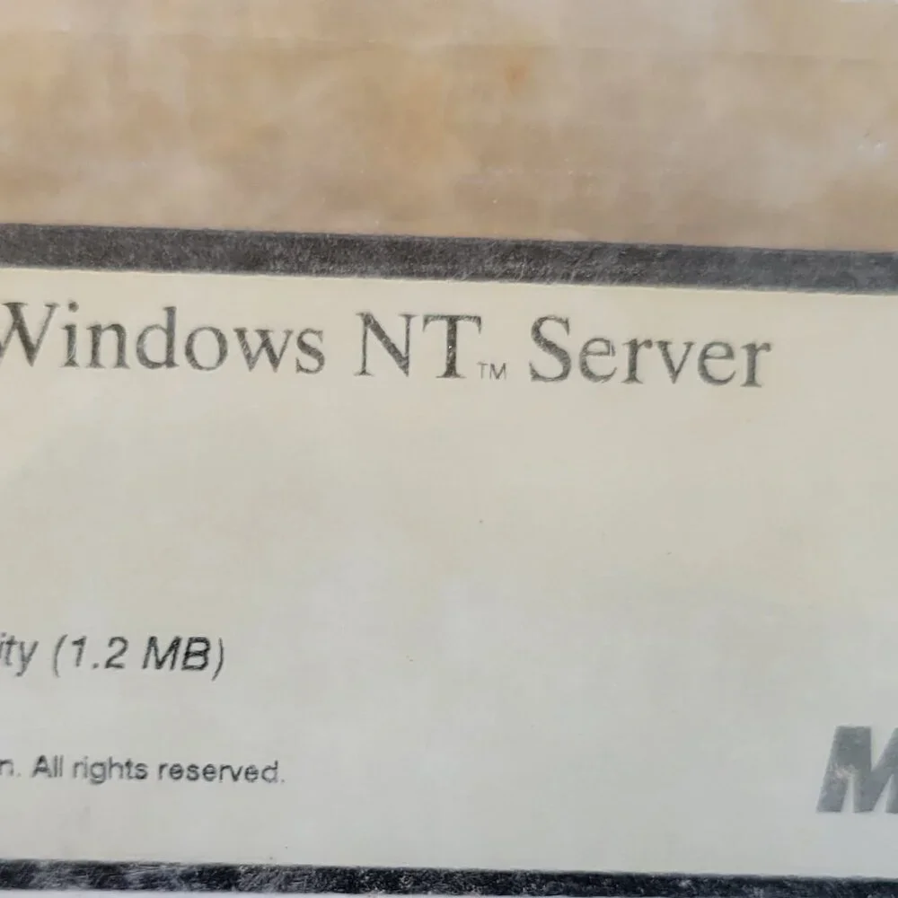Vintage Floppy Diskette - Microsoft Windows NT Server Setup Boot Disk
